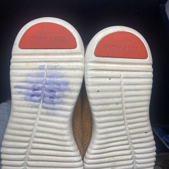 Cole Haan Men's 9.5 2.ZERØGRAND Lined Laser Wingtip Oxford Suede C35097 - Picture 10 of 11